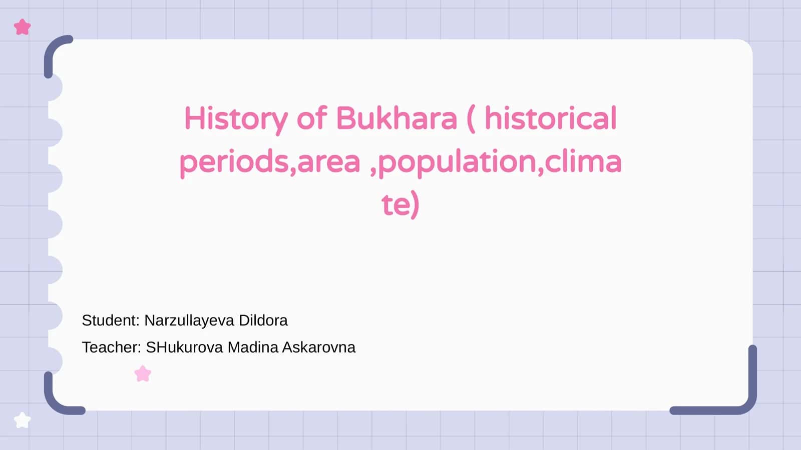History of Bukhara