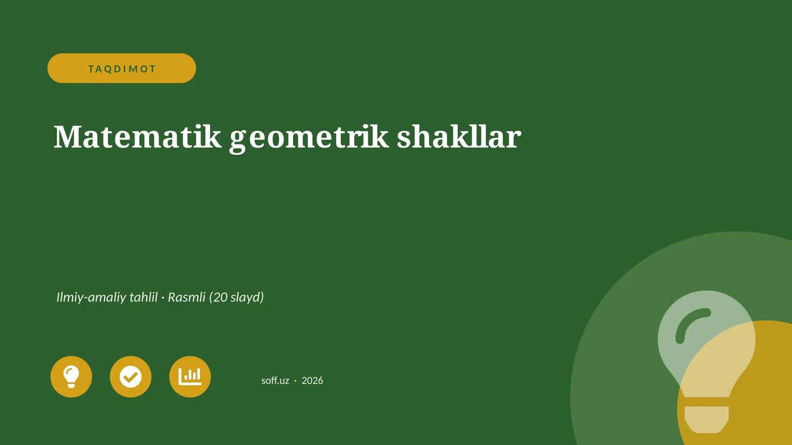 Matematik geometrik shakllar