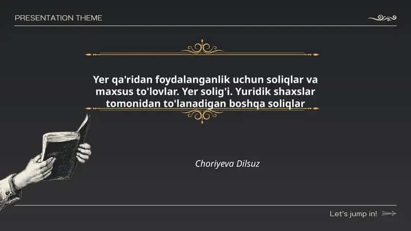 Yer qa'ridan foydalanganlik uchun soliqlar va maxsus to'lovlar