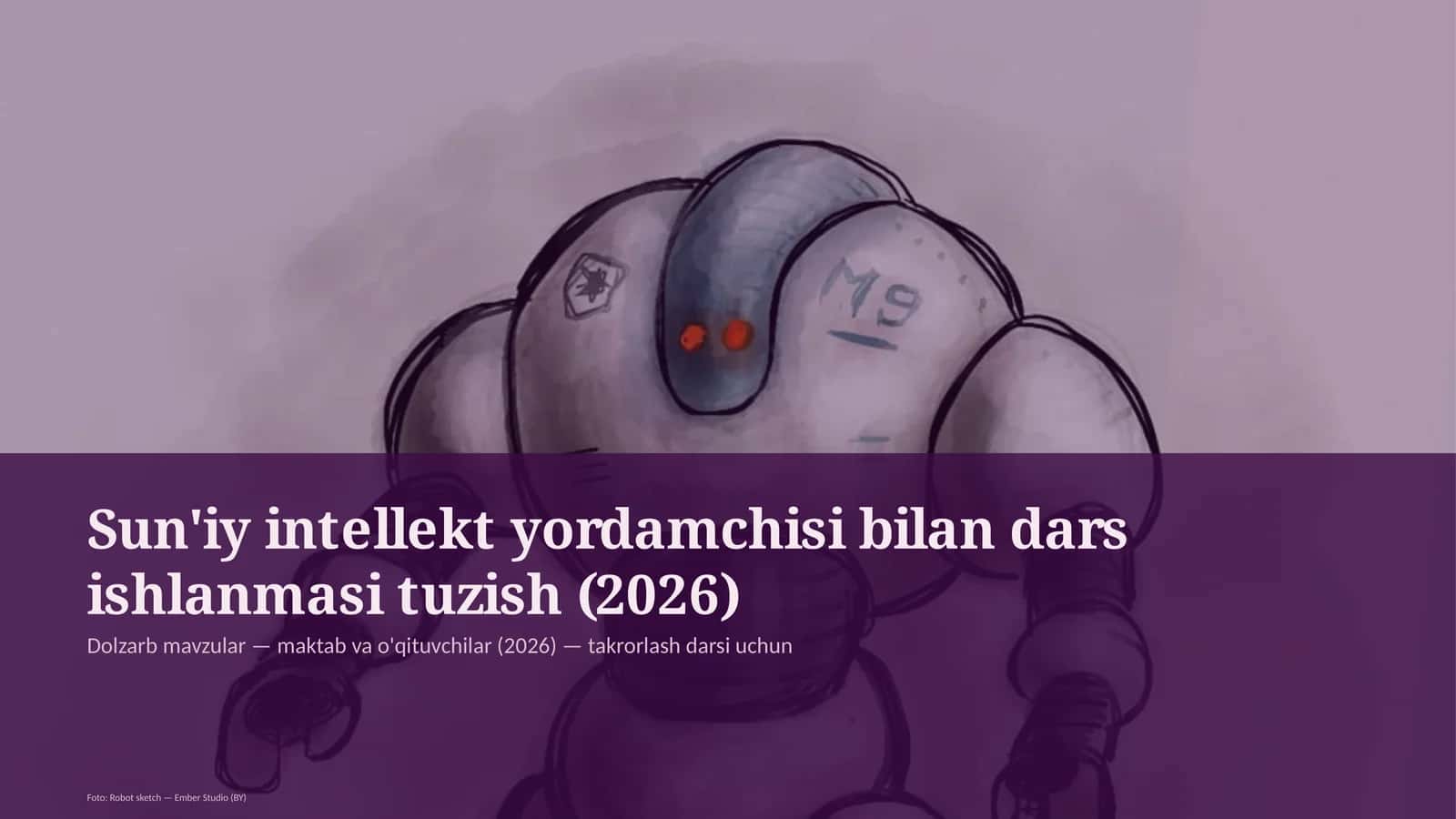 Sun'iy intellekt yordamchisi bilan dars ishlanmasi