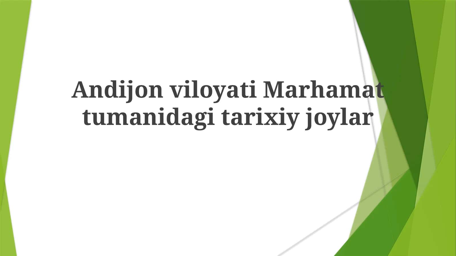 Marg'ilonning qadimgi tarixi