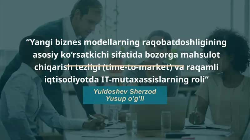 Bozor mahsulotlari chiqarish tezligi(time-to-market)