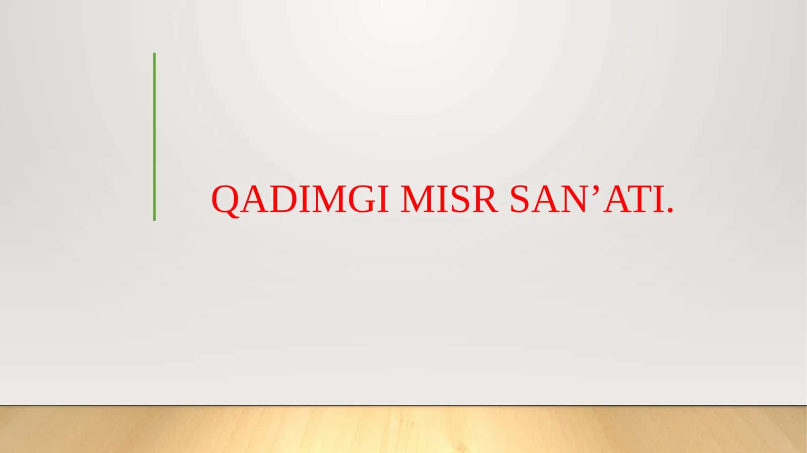 QADIMGI MISR SAN’ATI.