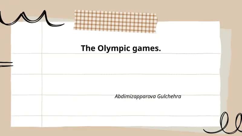 The Olympic games
