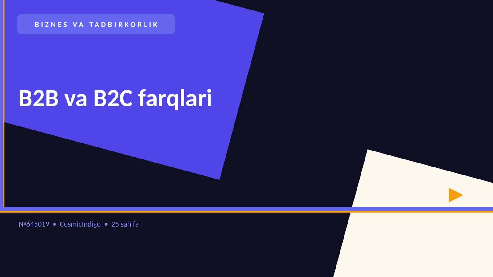 B2B va B2C farqlari