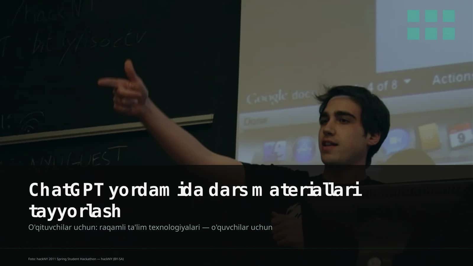 Dars materiallari tayyorlash