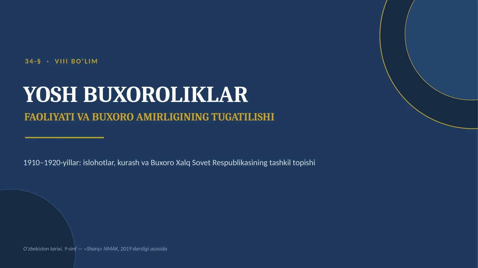 Yosh buxoroliklar
