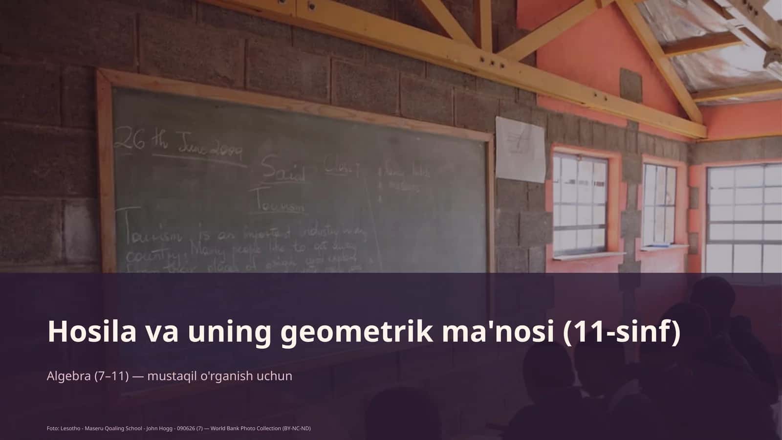 Hosila va uning geometrik ma'nosi (11-sinf)