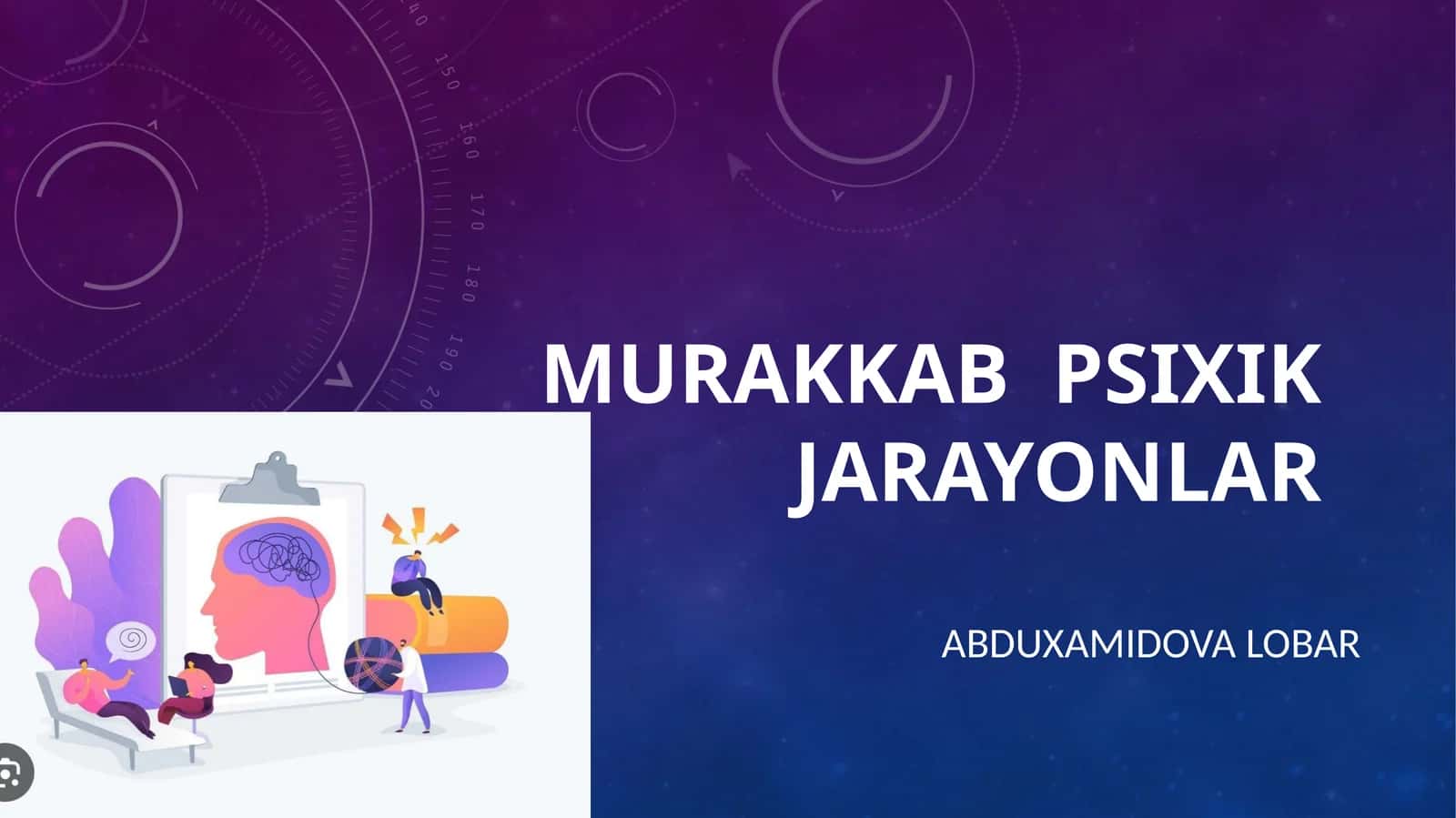 Murakkab   psixik  jarayonlar