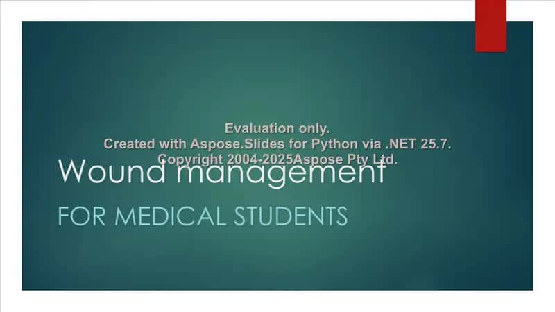 Wound management