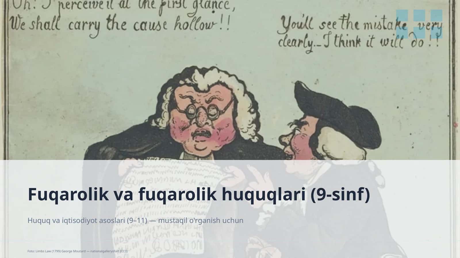 Huquq va iqtisodiyot asoslari (9–11)