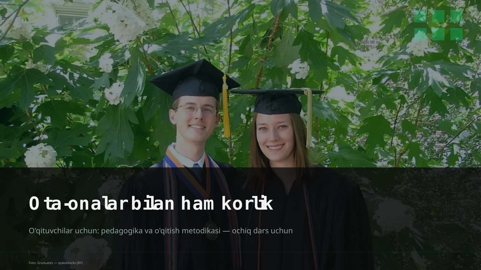 O'qituvchilar uchun: pedagogika va o'qitish metodikasi — ochiq dars uchun