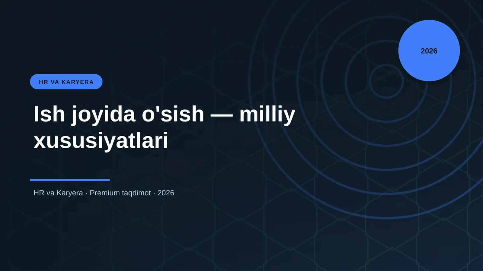 Ish joyida o'sish — milliy xususiyatlari
