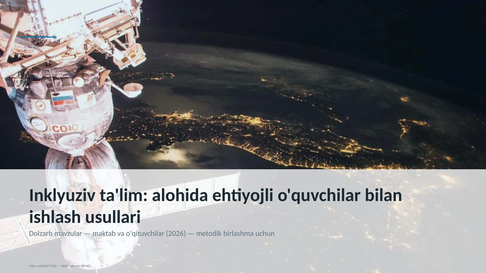 Inklyuziv ta'lim: alohida ehtiyojli o'quvchilar bilan ishlash usullari