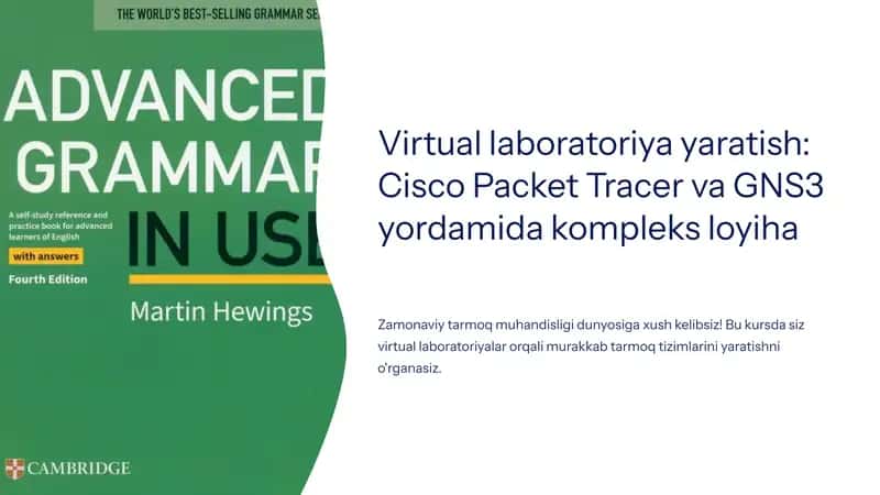 Virtual laboratoriya yaratish: Cisco Packet Tracer va GNS3 yordamida kompleks loyiha