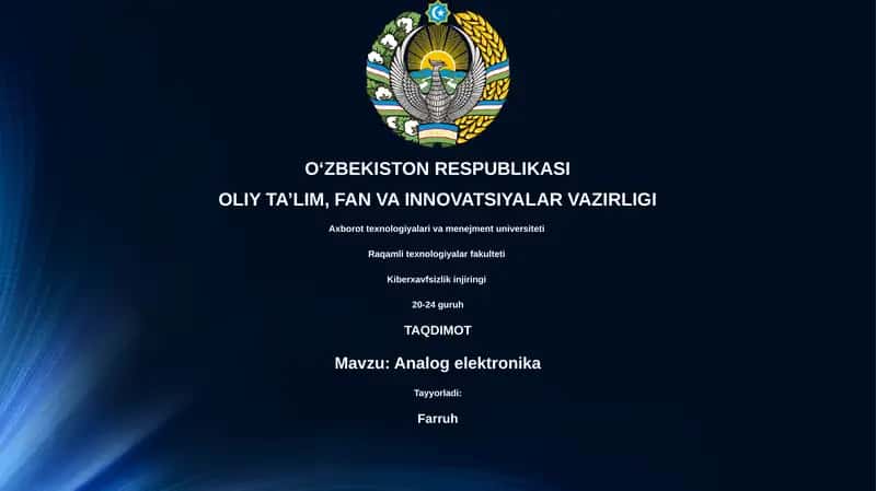 Analog elektronika