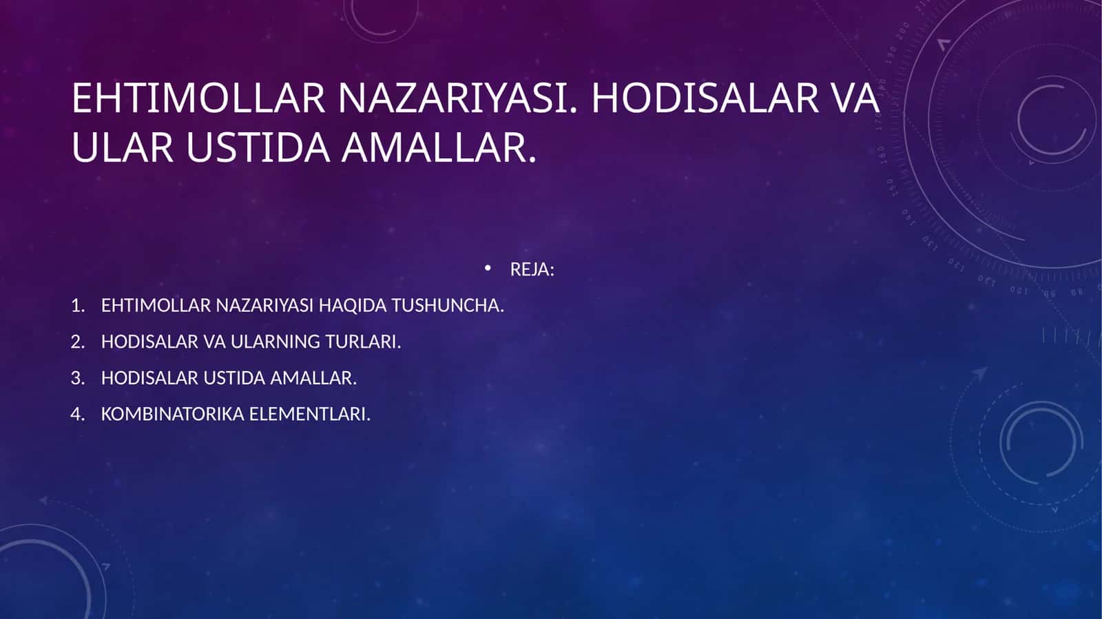 EHTIMOLLAR NAZARIYASI