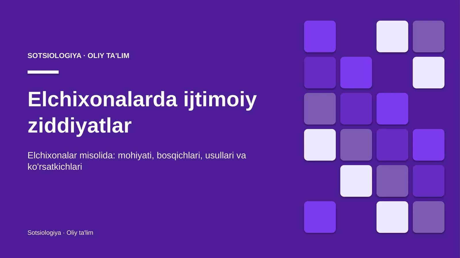 elchixonalarda ijtimoiy ziddiyatlar 9948