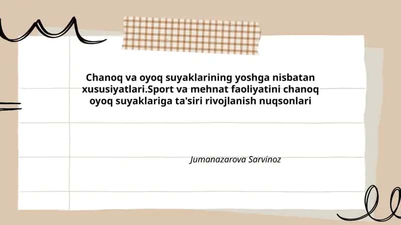 Chanoq va oyoq suyaklari