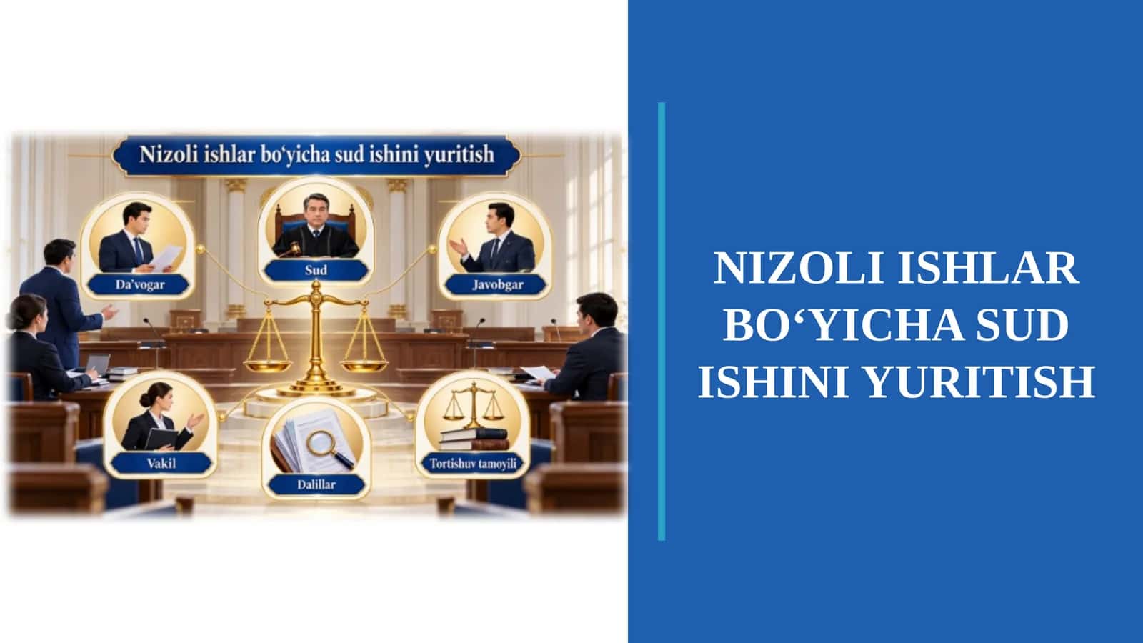 NIZOLI ISHLAR BO‘YICHA SUD ISHINI YURITISH