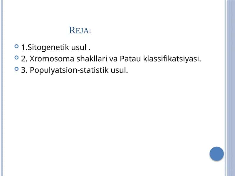 Sitogenetik usul