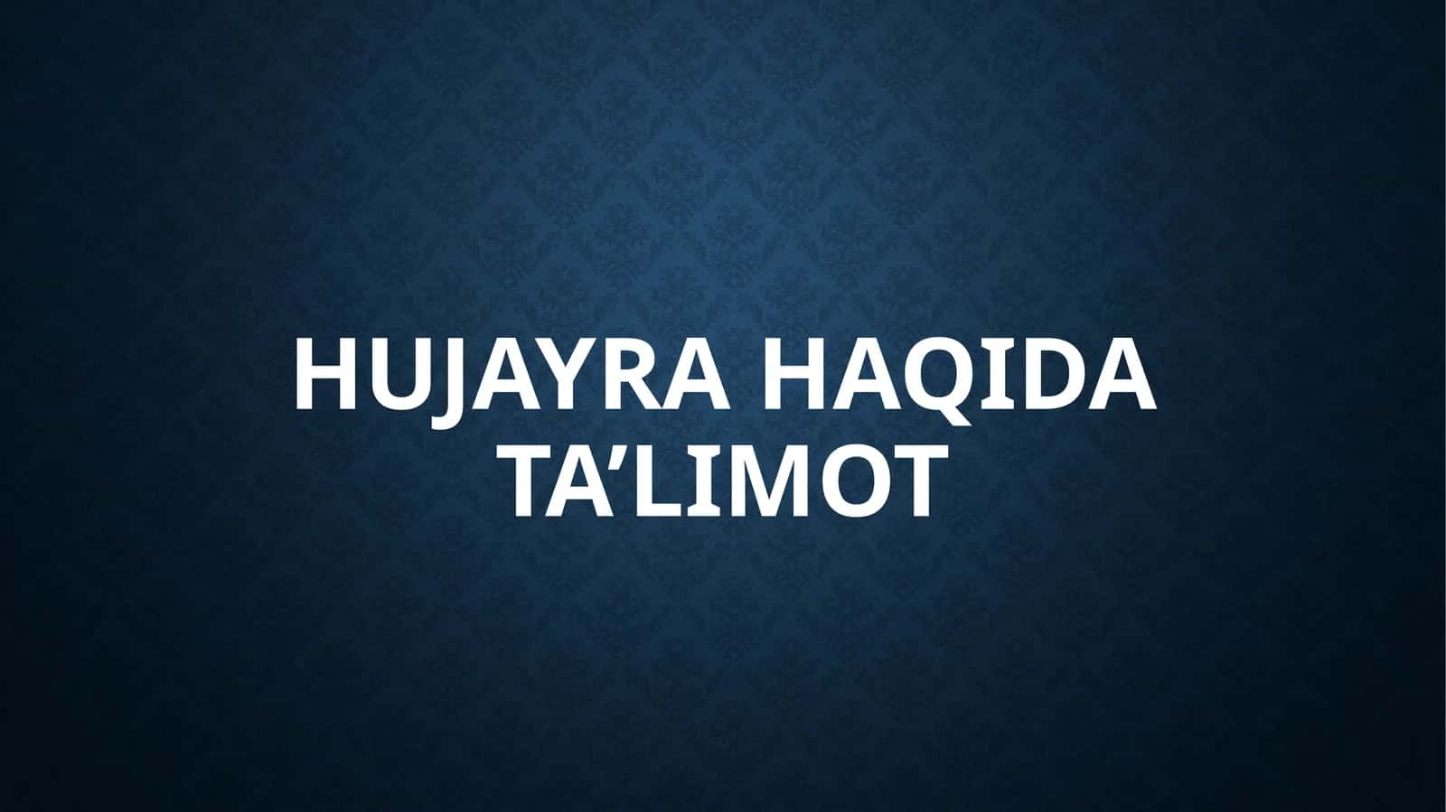 Hujayrahaqidata’limot