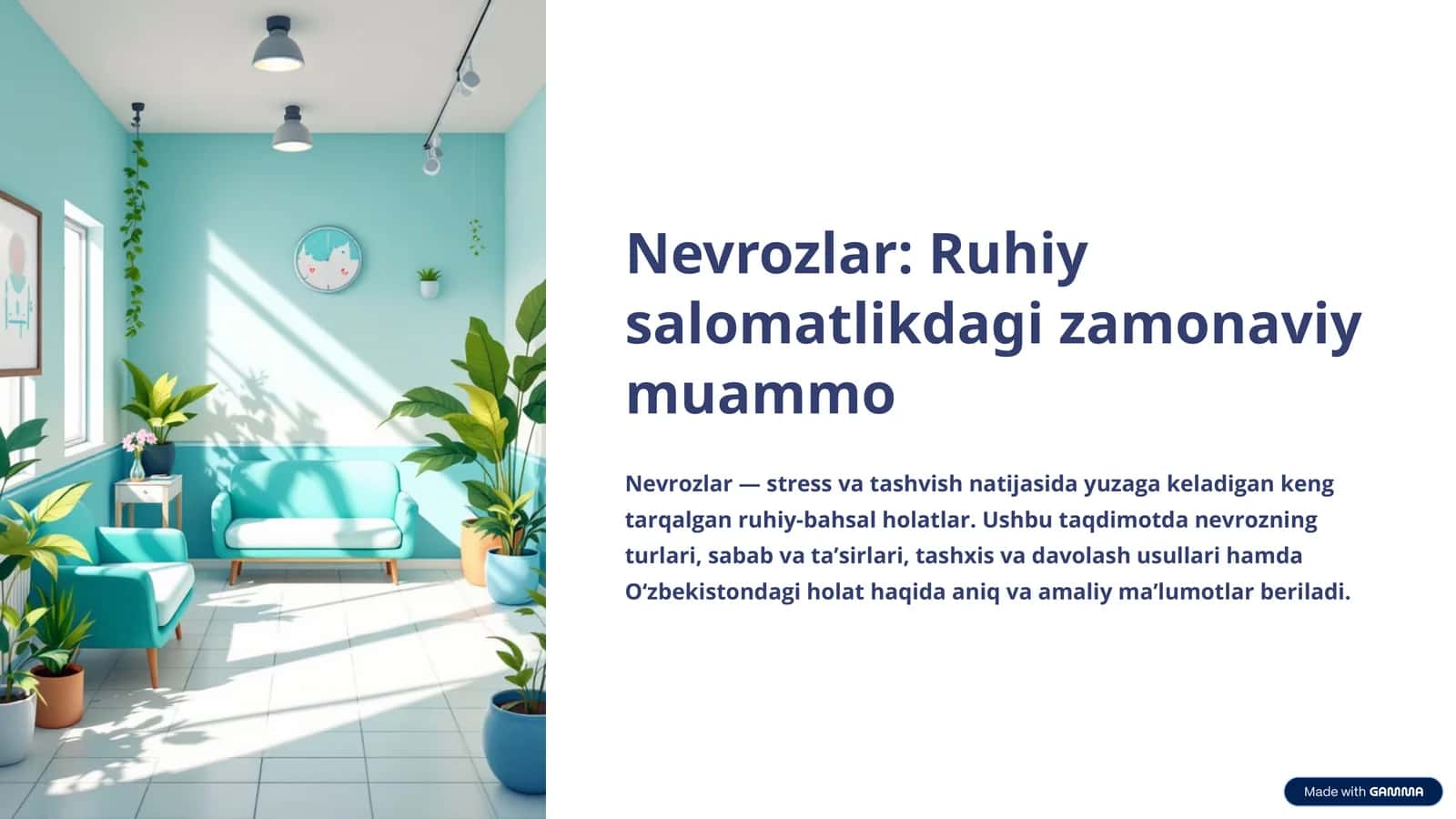 Nevrozlar: Ruhiy salomatlikdagi zamonaviy muammo