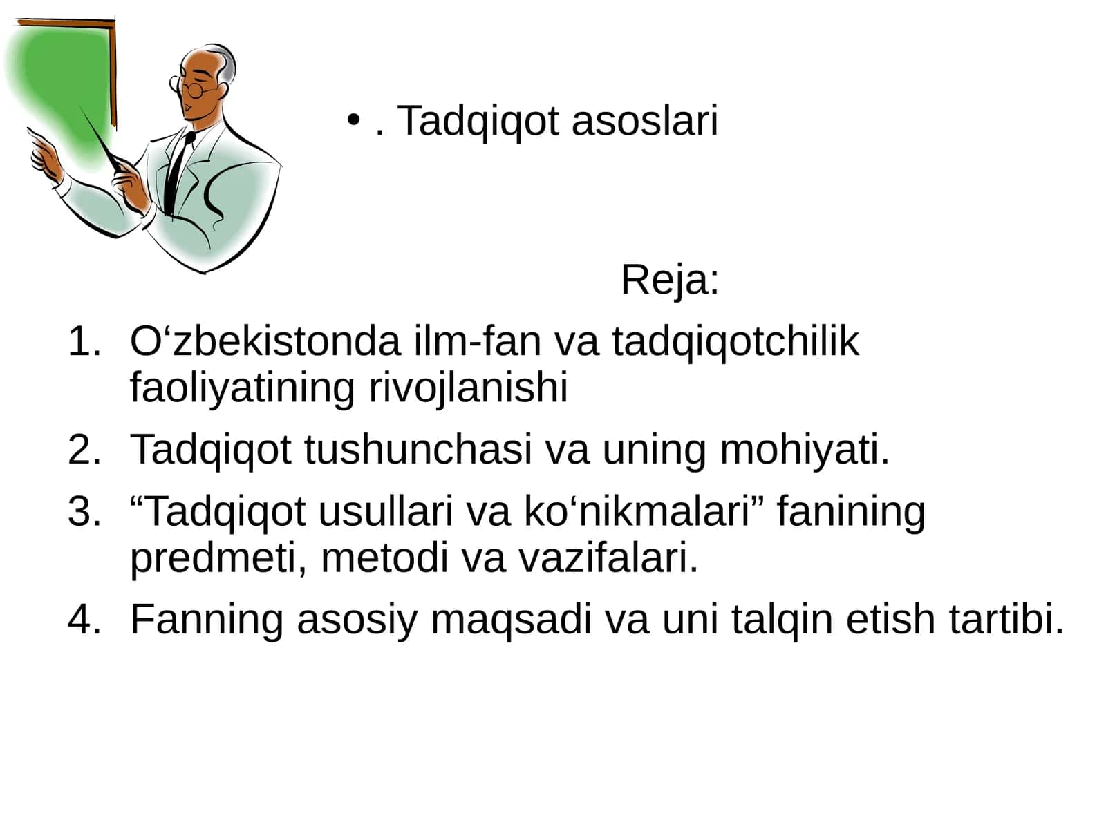 Tadqiqot asoslari