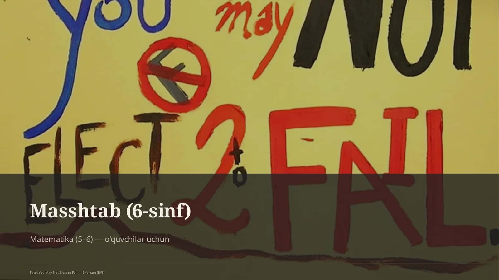 Masshtab (6-sinf)