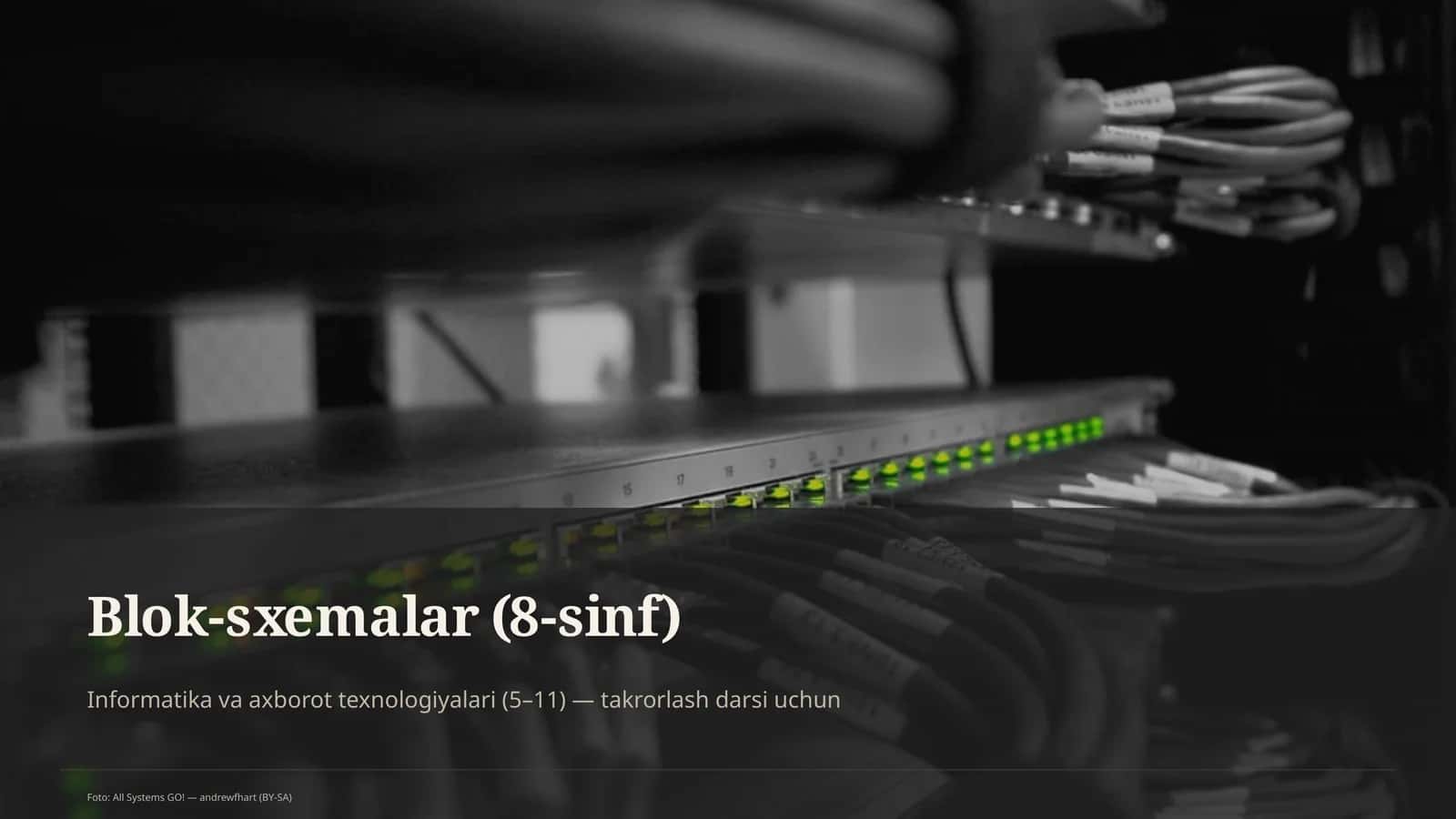 Blok-sxemalar (8-sinf)