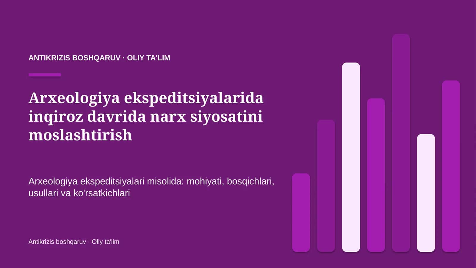 arxeologiya ekspeditsiyalarida inqiroz davrida narx siyosatini moslashtirish 7426
