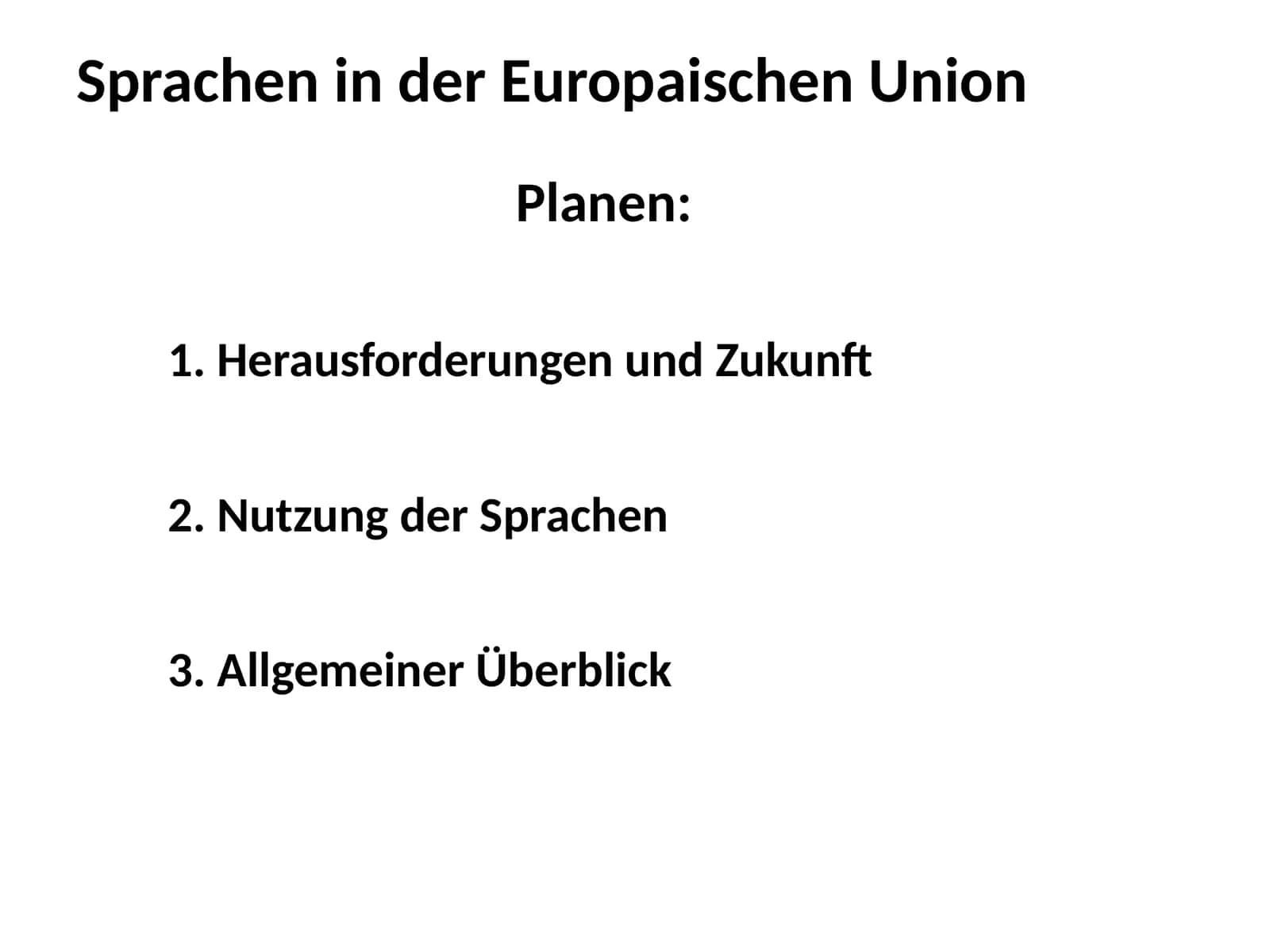 Sprachen in der Europäischen Union