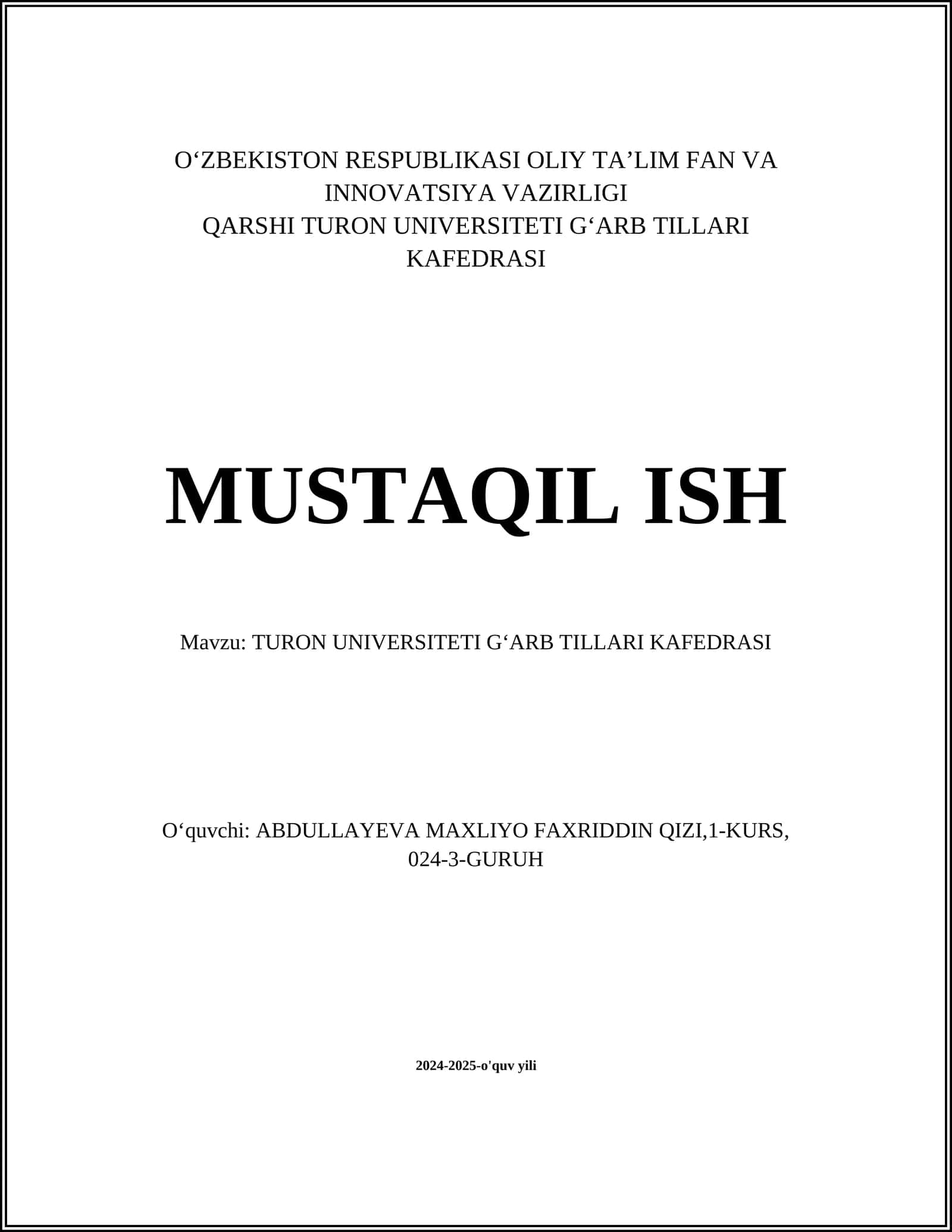 G'arb tillarining o'qitish metodikasi