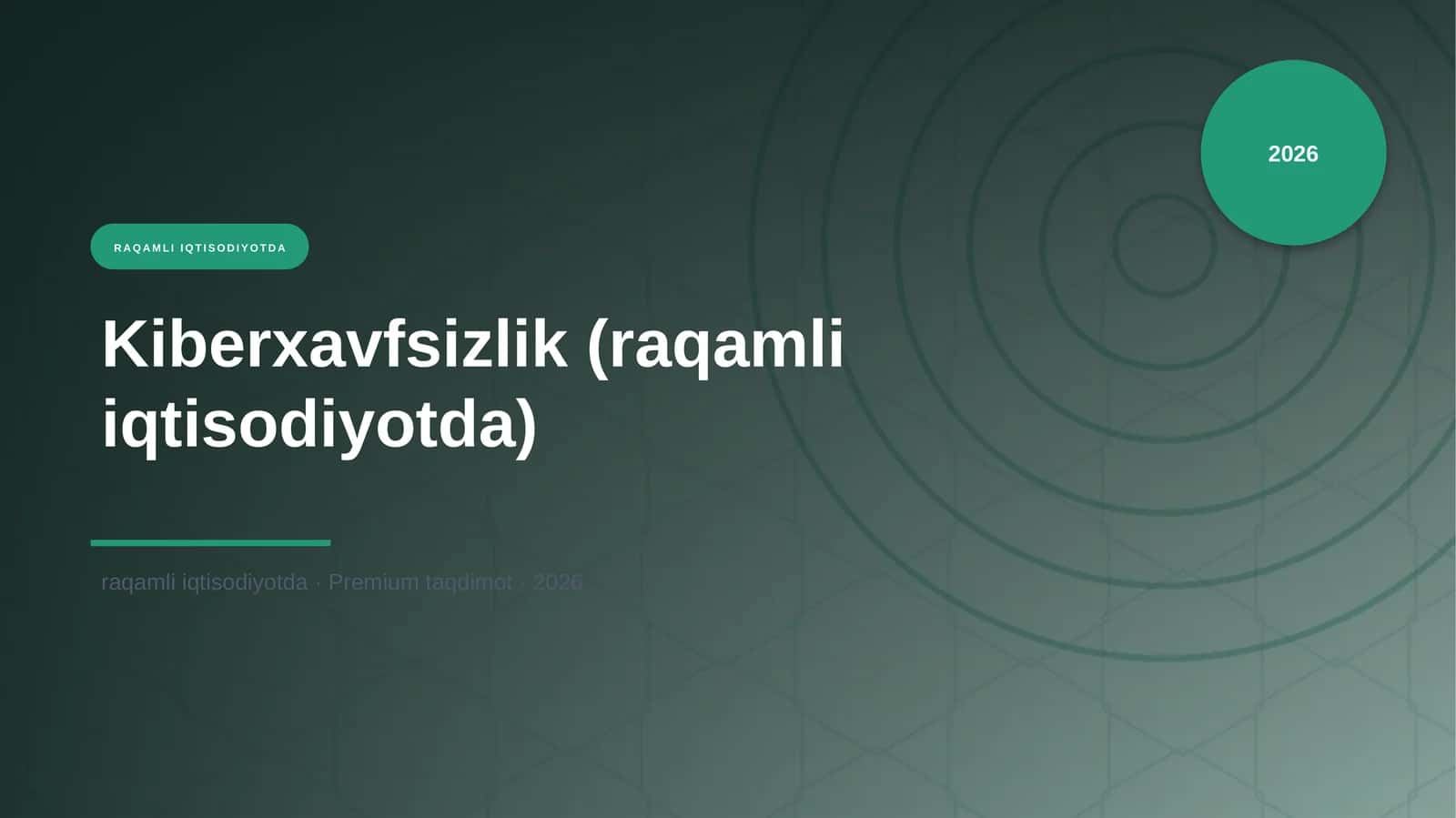 Kiberxavfsizlik (raqamli iqtisodiyotda)