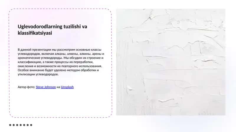 Uglevodorodlarning tuzilishi va klassifikatsiyasi