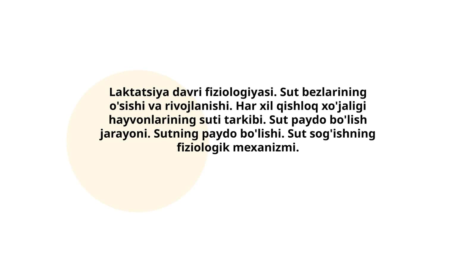 Laktatsiya davri fiziologiyasi