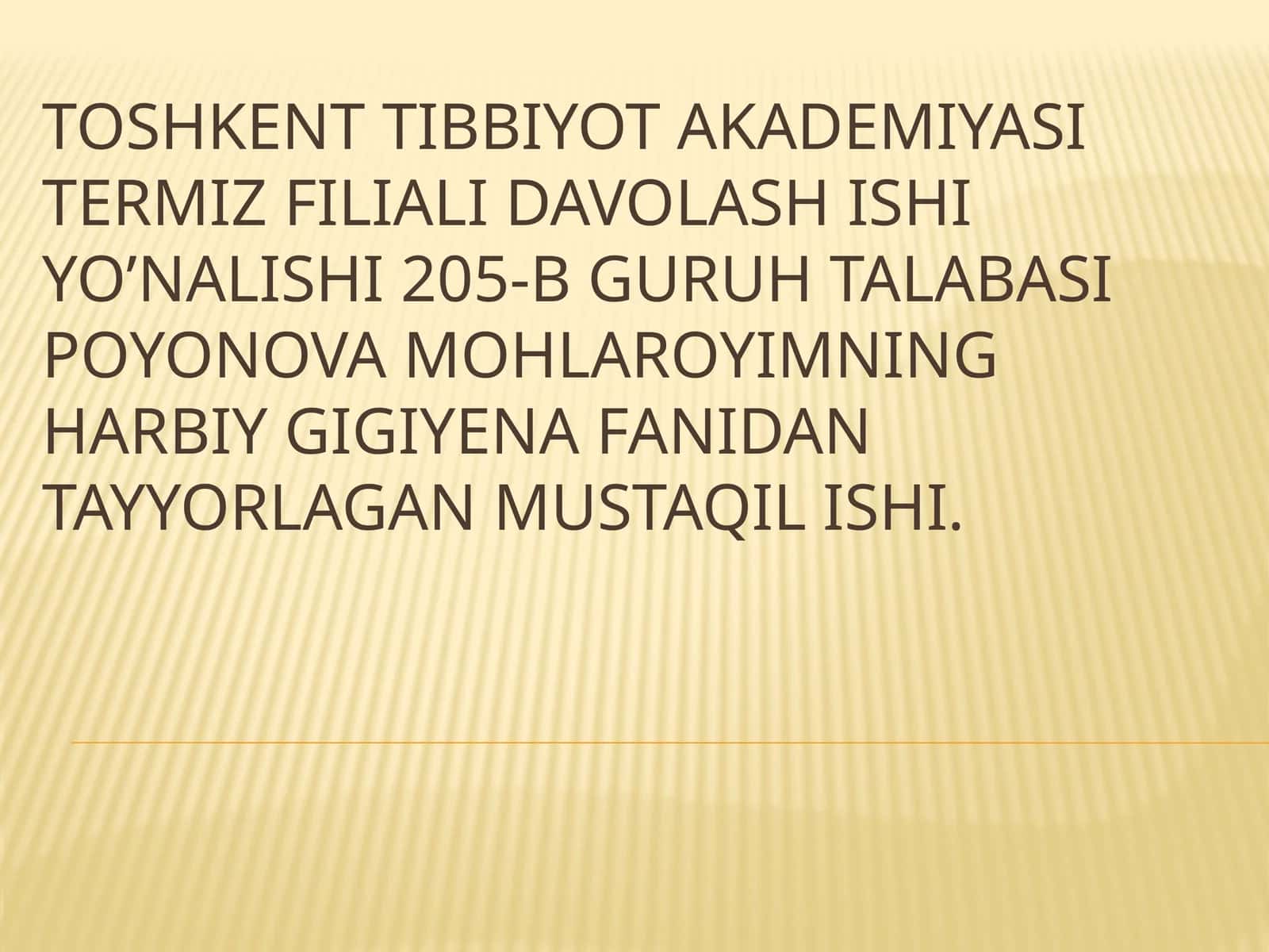 RM vaZM bilanzarlangan suv va ovqat mahsulotlarini iste'mol qilish tartibi bo'yicha vaziyatlima-salalary echish
