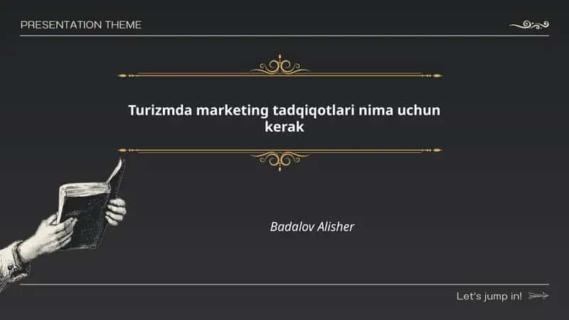 Turizmda marketing tadqiqotlari nima uchun kerak