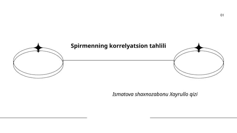 Spirmenning korrelyatsion tahlili