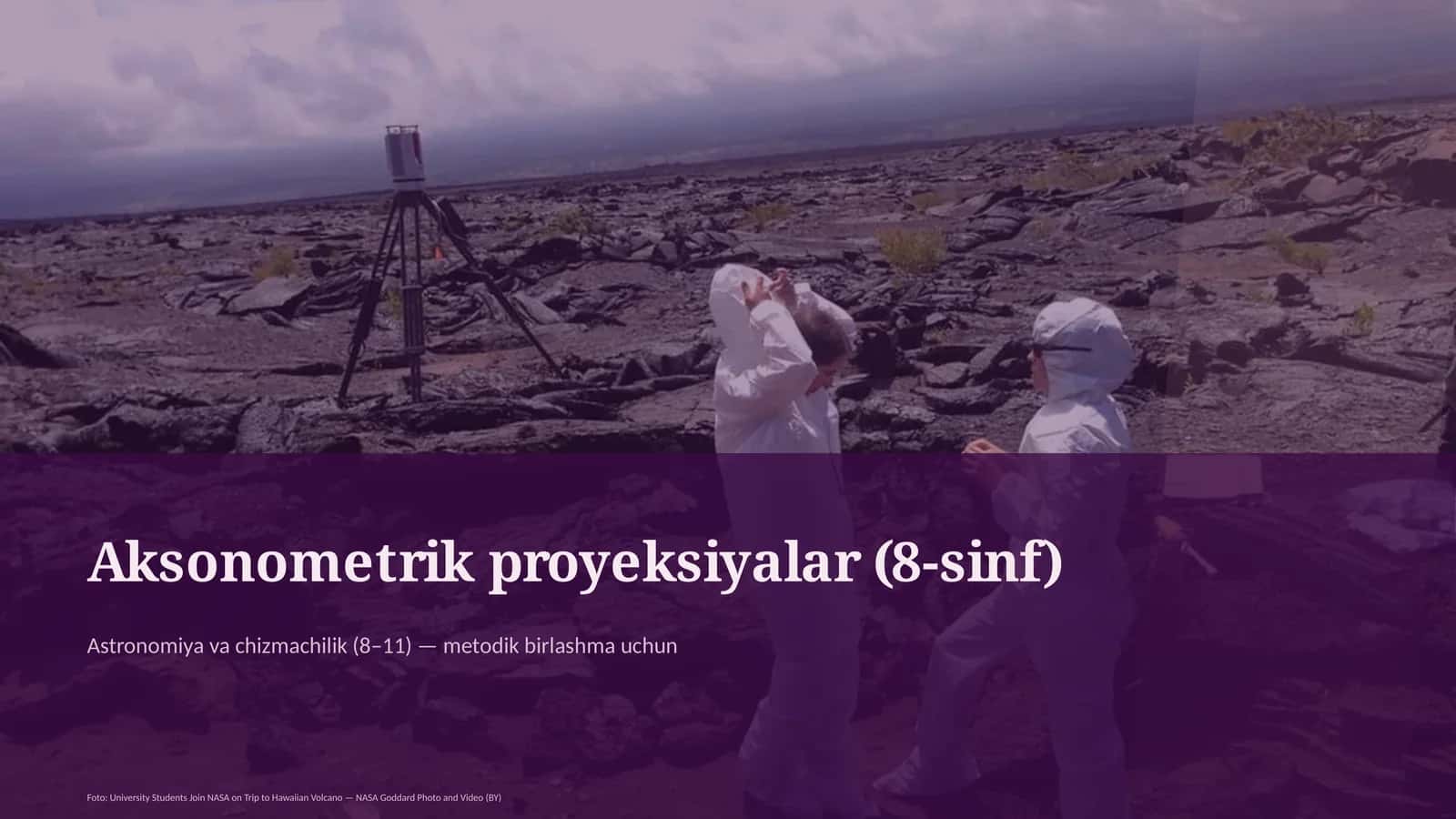 Aksonometrik proyeksiyalar (8-sinf)
