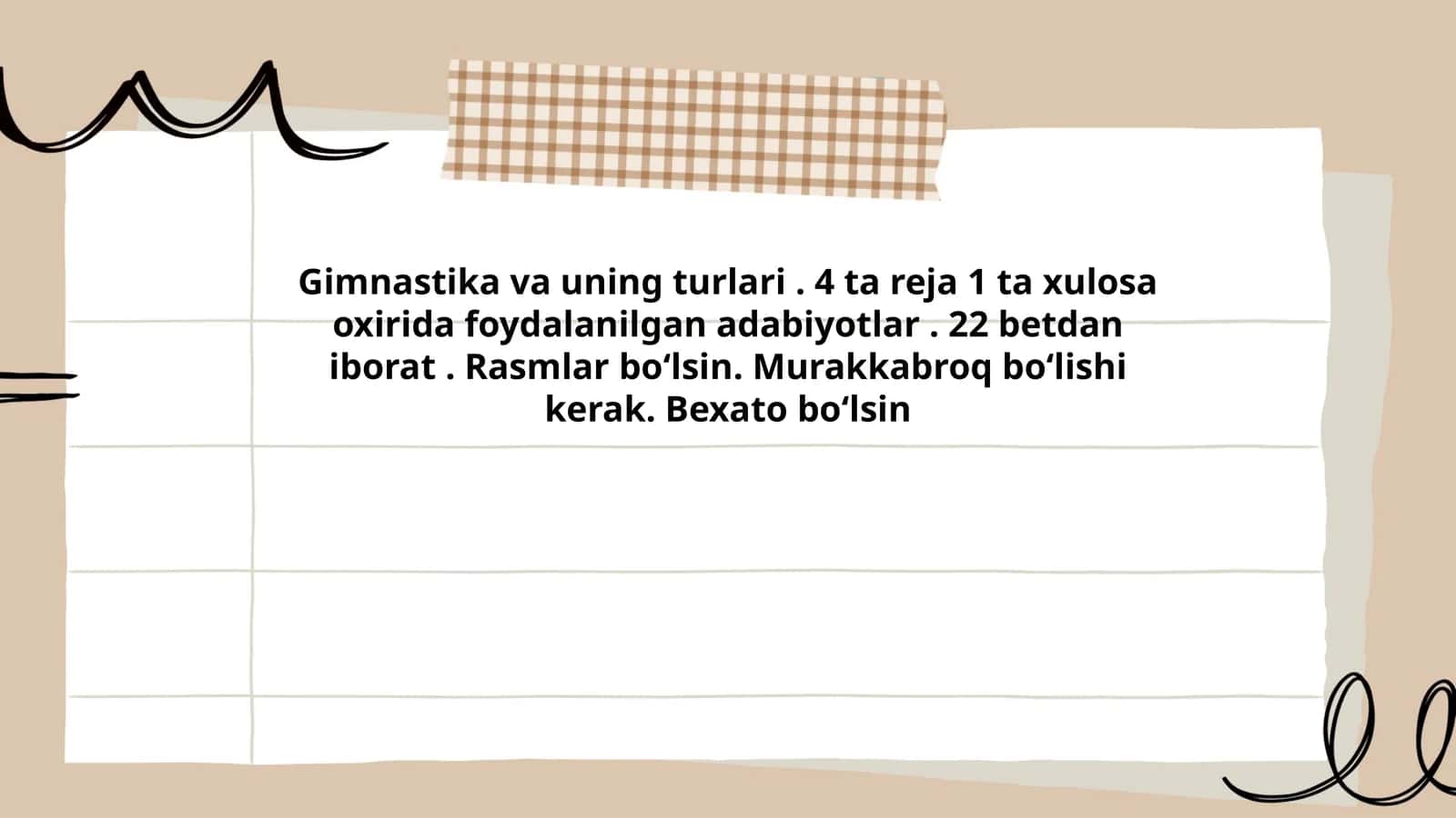 Gimnastika va uning turlari