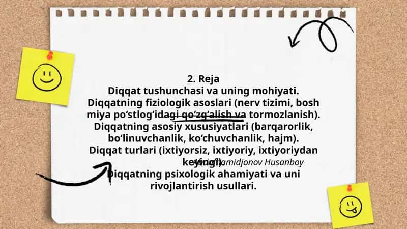 Diqqat tushunchasi va uning mohiyati