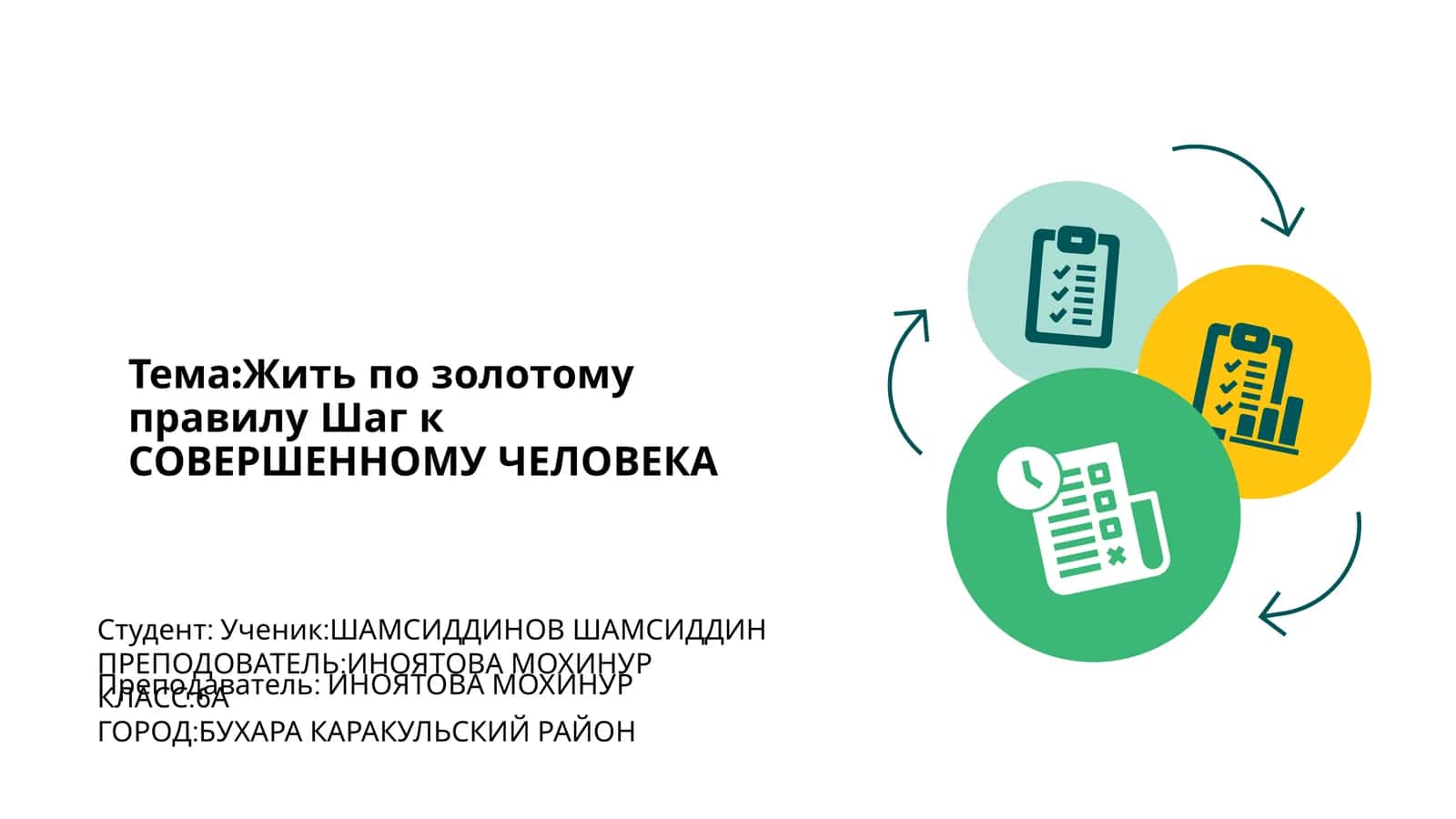 Жить по золотому правилу Шаг к СОВЕРШЕННОМУ ЧЕЛОВЕКА