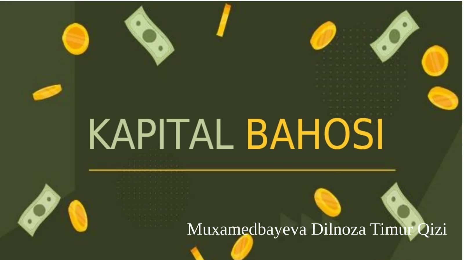 Kapital bahosi.