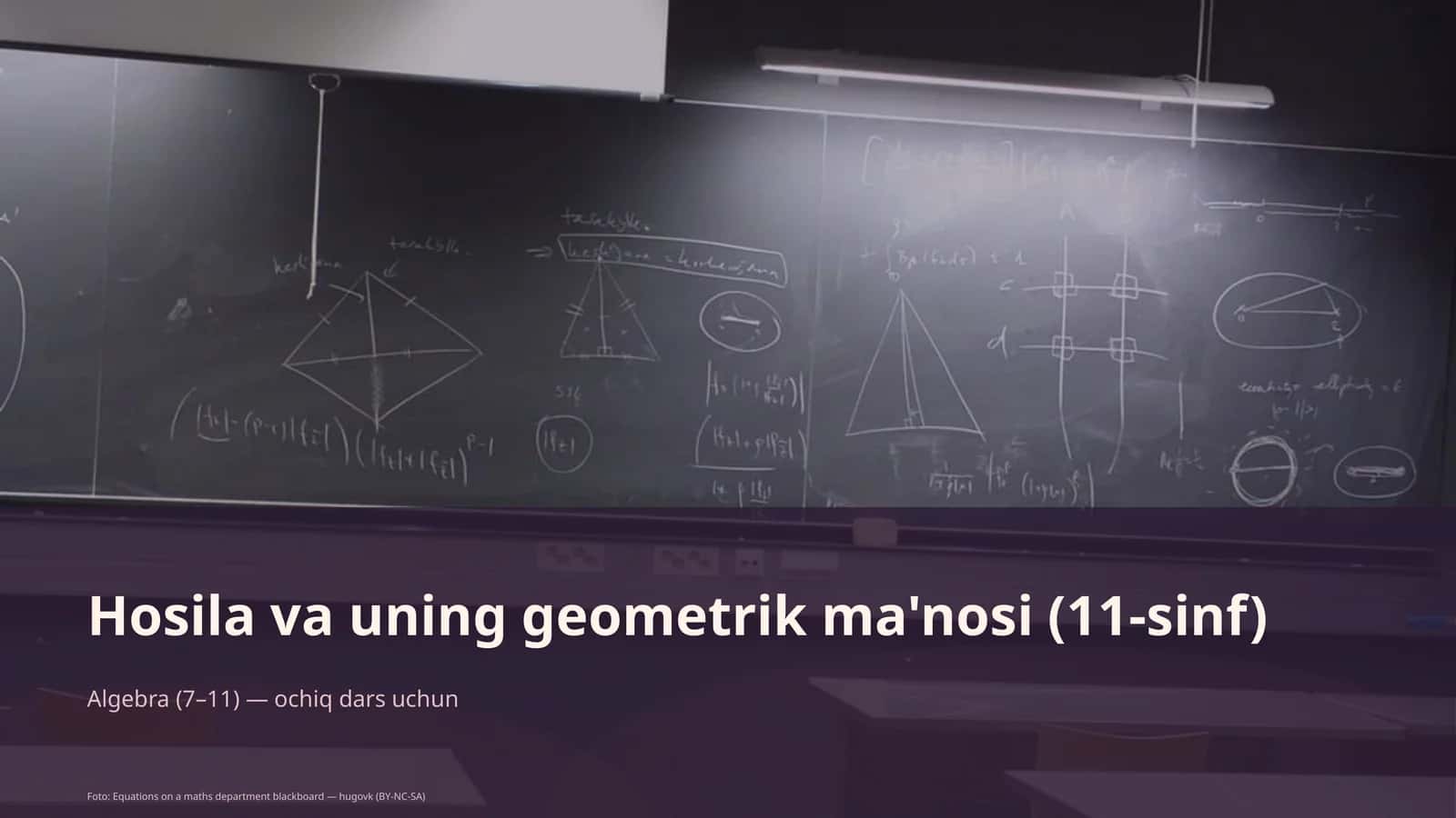 Hosila va uning geometrik ma'nosi (11-sinf)