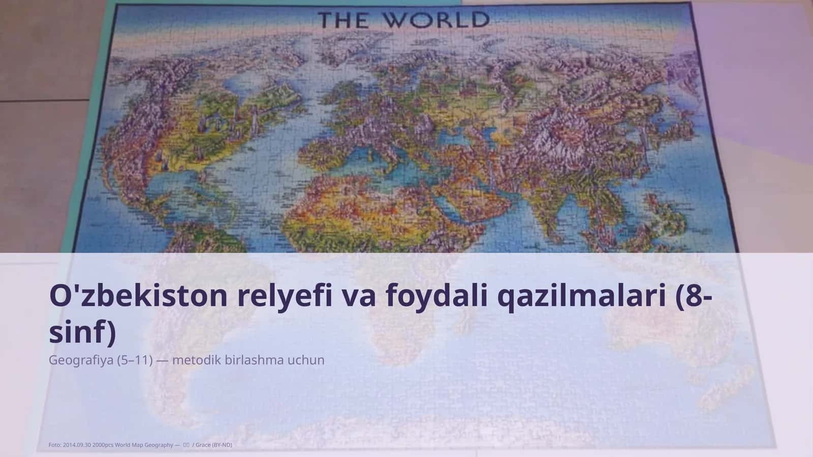 O'zbekiston relyefi va foydali qazilmalari (8-sinf)