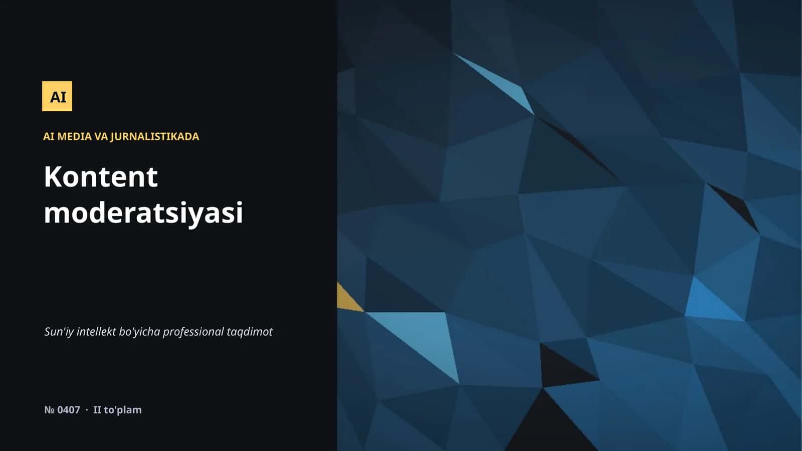 AI MEDIA VA JURNALISTIKADA