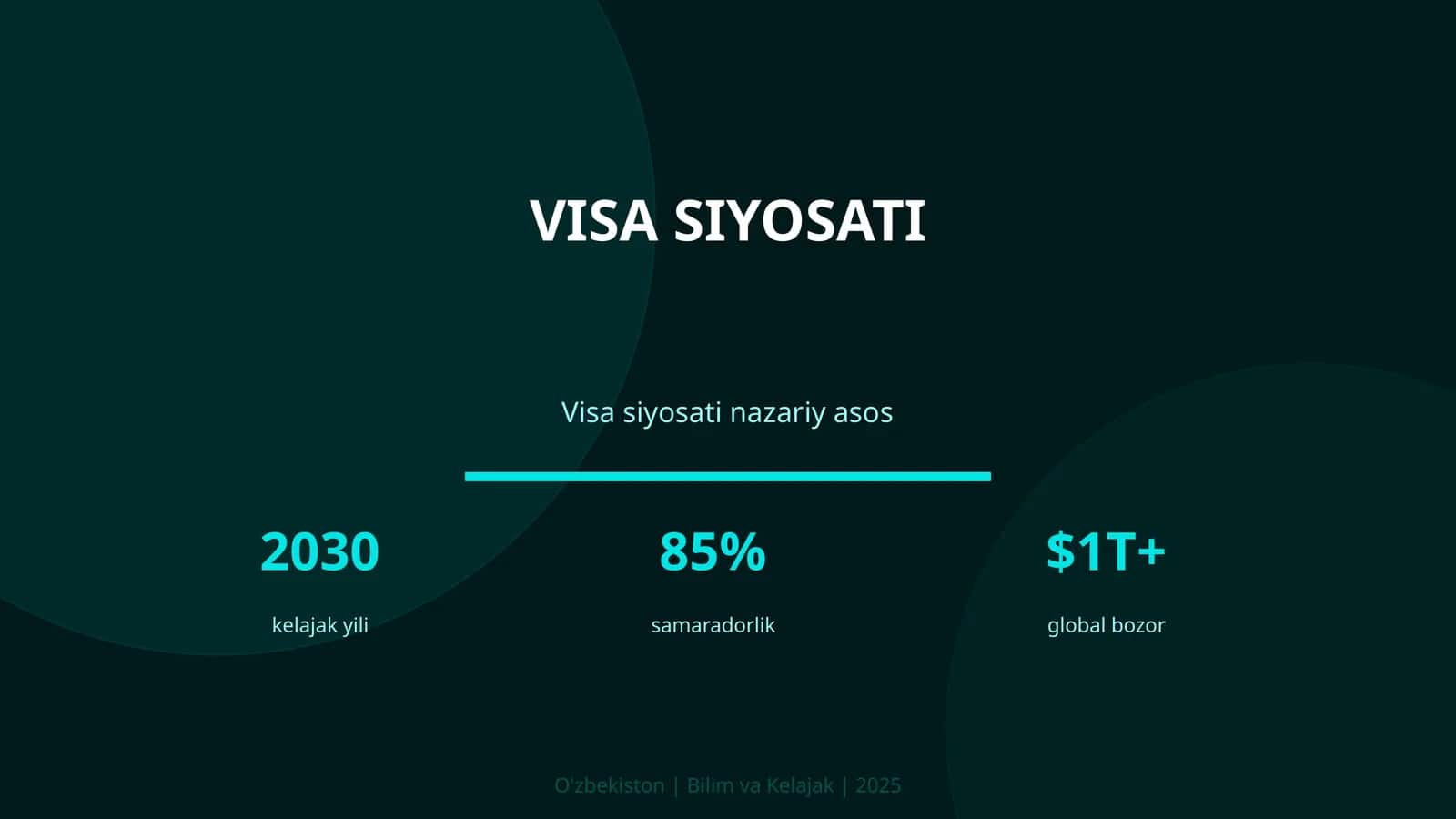 VISA SIYOSATI