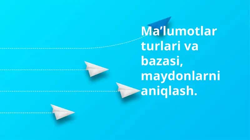 Ma'lumot turlari