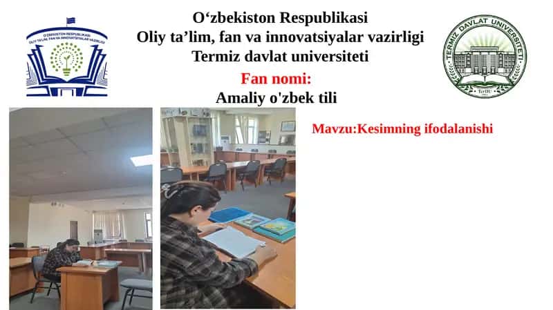 Kesimning ifodalanishi